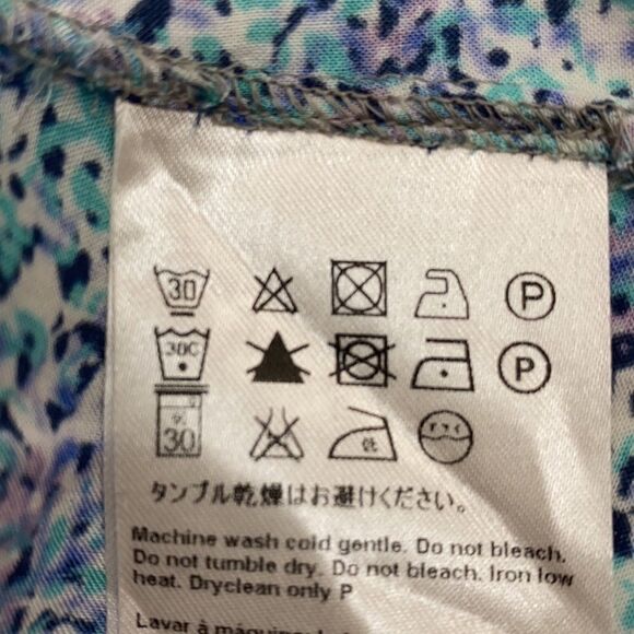 ESCADA SPORT floral button down blouse top size S - Picture 7 of 8